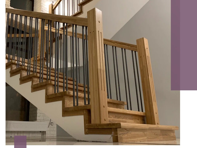 Реставрация деревянных и металлических лестниц в Кыштыме