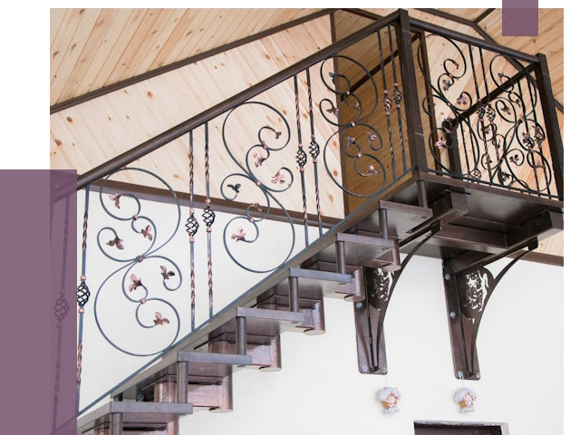 Кованые лестницы в Кыштыме от 81011 руб. под ключ