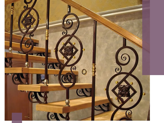 Изготовление кованых лестниц под ключ в Кыштыме