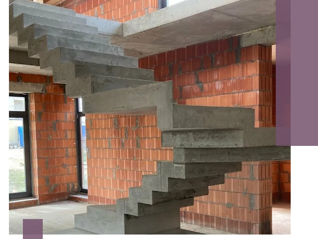 Изготовление бетонных лестниц под ключ в Кыштыме