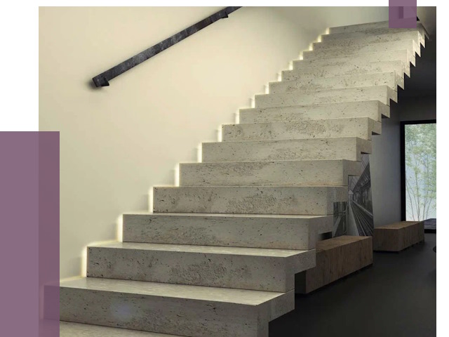 Облицовка бетонных лестниц в Кыштыме от 4674 руб/м2 