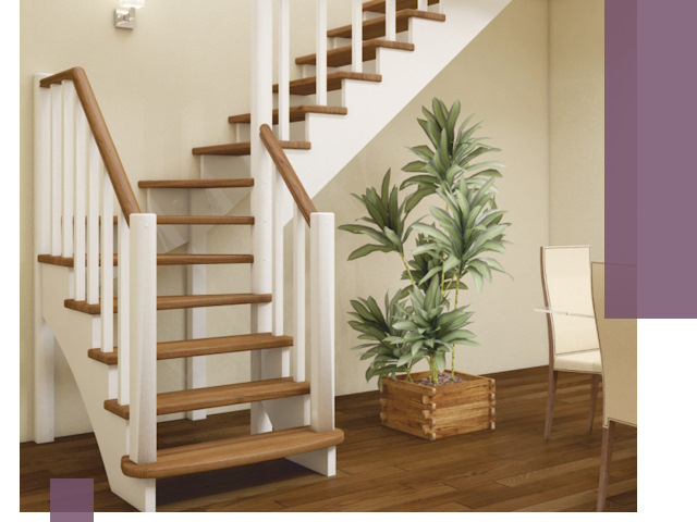 Г-образные лестницы под ключ в Кыштыме — изготовление и монтаж