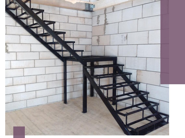 Лестницы на металлокаркасе под ключ в Кыштыме — изготовление и монтаж