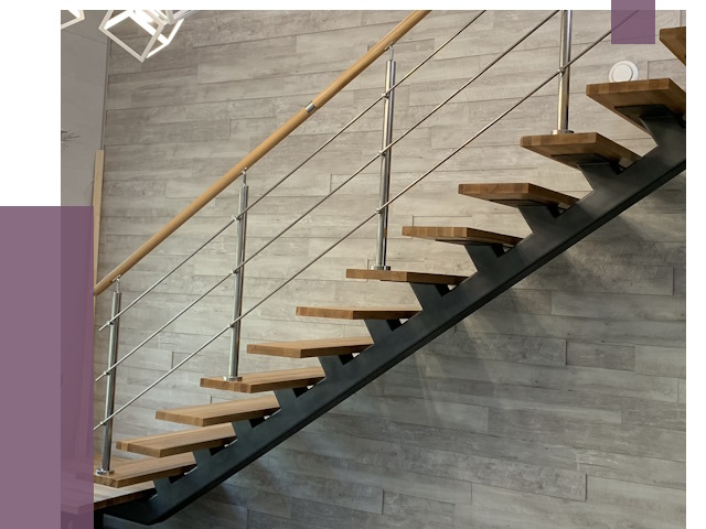 Изготовление лестниц на монокосоуре в Кыштыме от 77376 руб. 