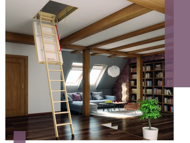 Чердачные лестницы под ключ в Кыштыме: изготовление и монтаж