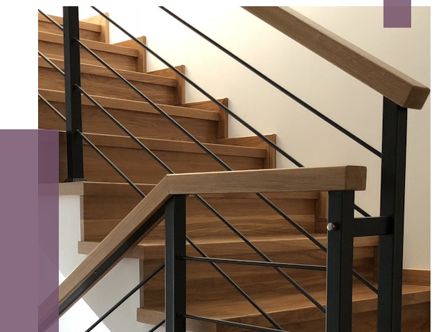 Обшивка металлической лестницы деревом в Кыштыме от 4414 руб. 
