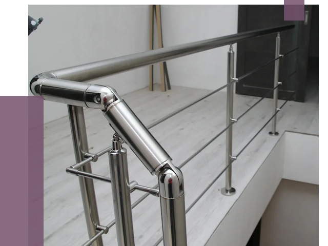 Перила из нержавеющей стали в Кыштыме от 9140 руб. под ключ | ПРОЛЁТ-Кшт