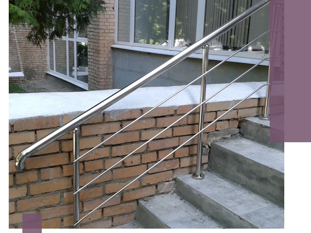 Перила из нержавеющей стали высокого качества в Кыштыме