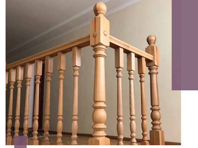 Деревянные перила на заказ в Кыштыме: монтаж и изготовление