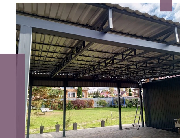 Монтаж навесов в Кыштыме от 7478 руб. — установка навеса | ПРОЛЁТ-Кшт