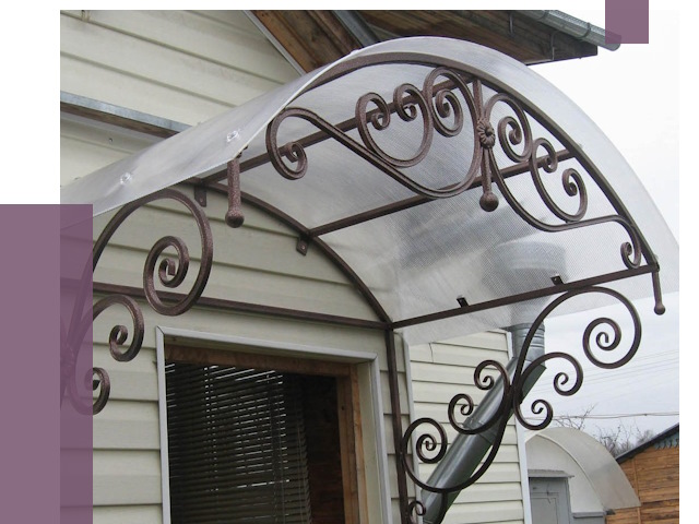 Изготовление козырьков в Кыштыме от 7478 руб. — заказать | ПРОЛЁТ-Кшт