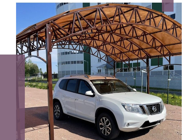 Недорогие навесы в Кыштыме от 43621 руб.  | ПРОЛЁТ-Кшт