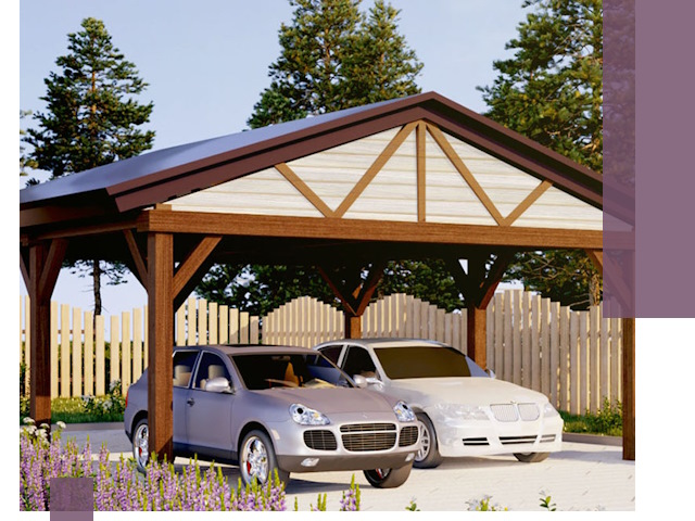 Навесы для автомобиля в Кыштыме — изготовление и монтаж