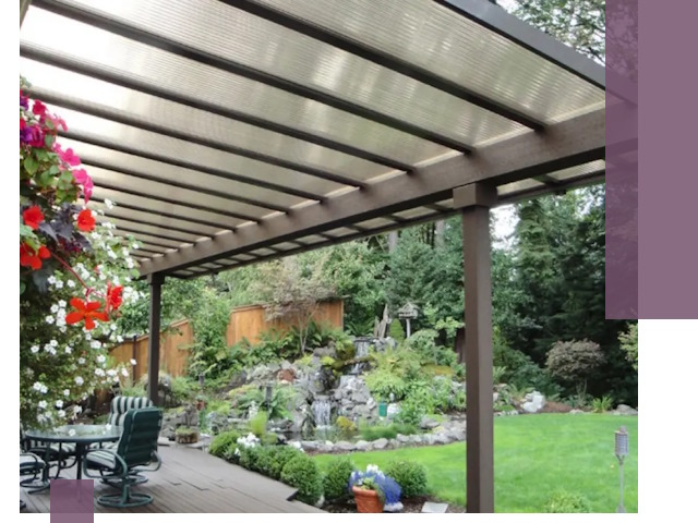 Навесы из поликарбоната под ключ в Кыштыме быстро и надёжно