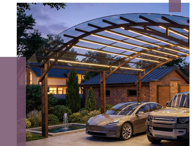 Металлические навесы в Кыштыме от 12879 руб. под ключ — ПРОЛЁТ-Кшт