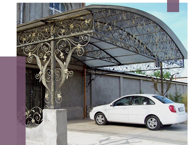 Кованые навесы в Кыштыме от 14800 руб. | ПРОЛЁТ-Кшт
