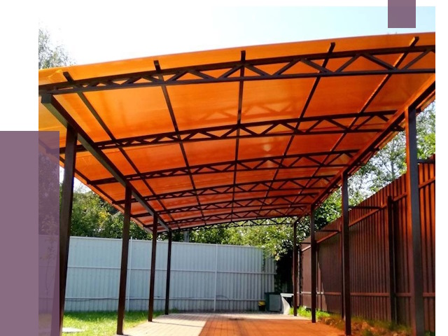 Односкатные навесы под ключ в Кыштыме от 13346 руб. 