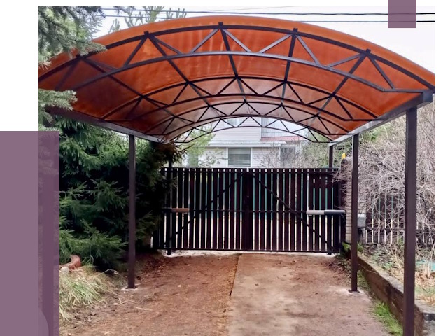 Арочные навесы в Кыштыме от 12931 руб. — изготовление и монтаж | ПРОЛЁТ-Кшт