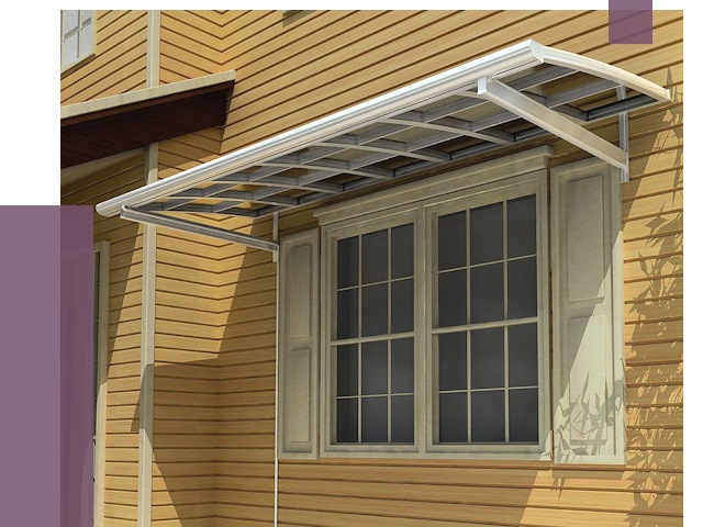 Козырьки над окнами в Кыштыме от 7738 руб. — монтаж, покупки | ПРОЛЁТ-Кшт