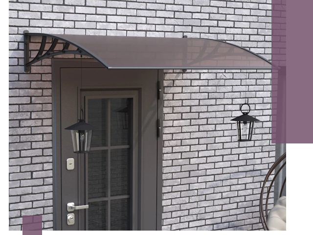 Недорогие козырьки и навесы под ключ в Кыштыме