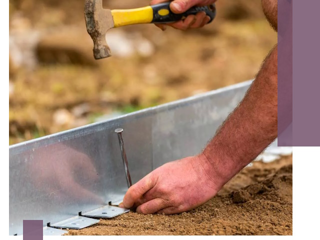 Монтаж металлических бордюров в Кыштыме быстро и качественно