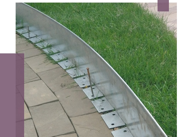 Металлические бордюры для тротуаров в Кыштыме от 8828 руб.